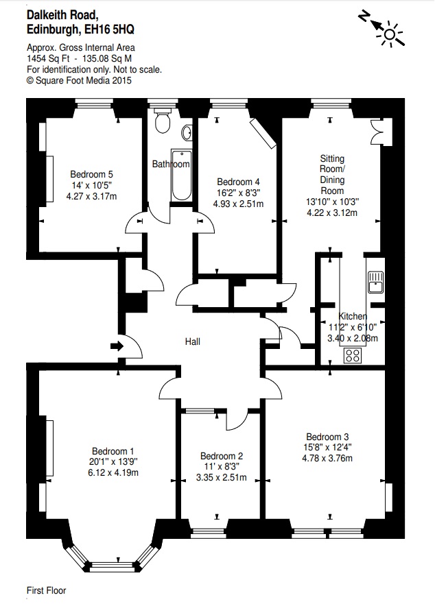 5 Bed Student Flat to let in Edinburgh The Online Letting Agents Ltd