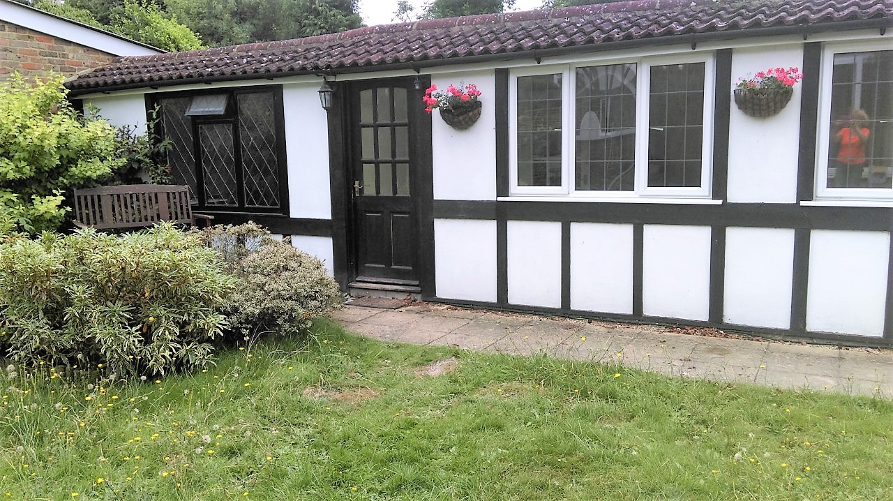 Large one double bedroom fully furnished garden flat to let in