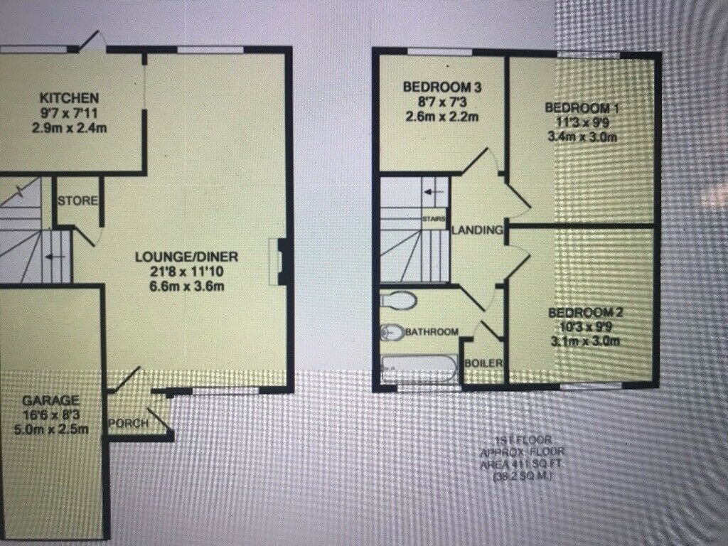 Spacious 3 bedroom mid terrace house to let in Banbury Garage