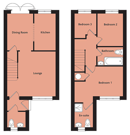 A modern 3 bedroom end house ideal for couple/growing family. The Online Letting Agents Ltd