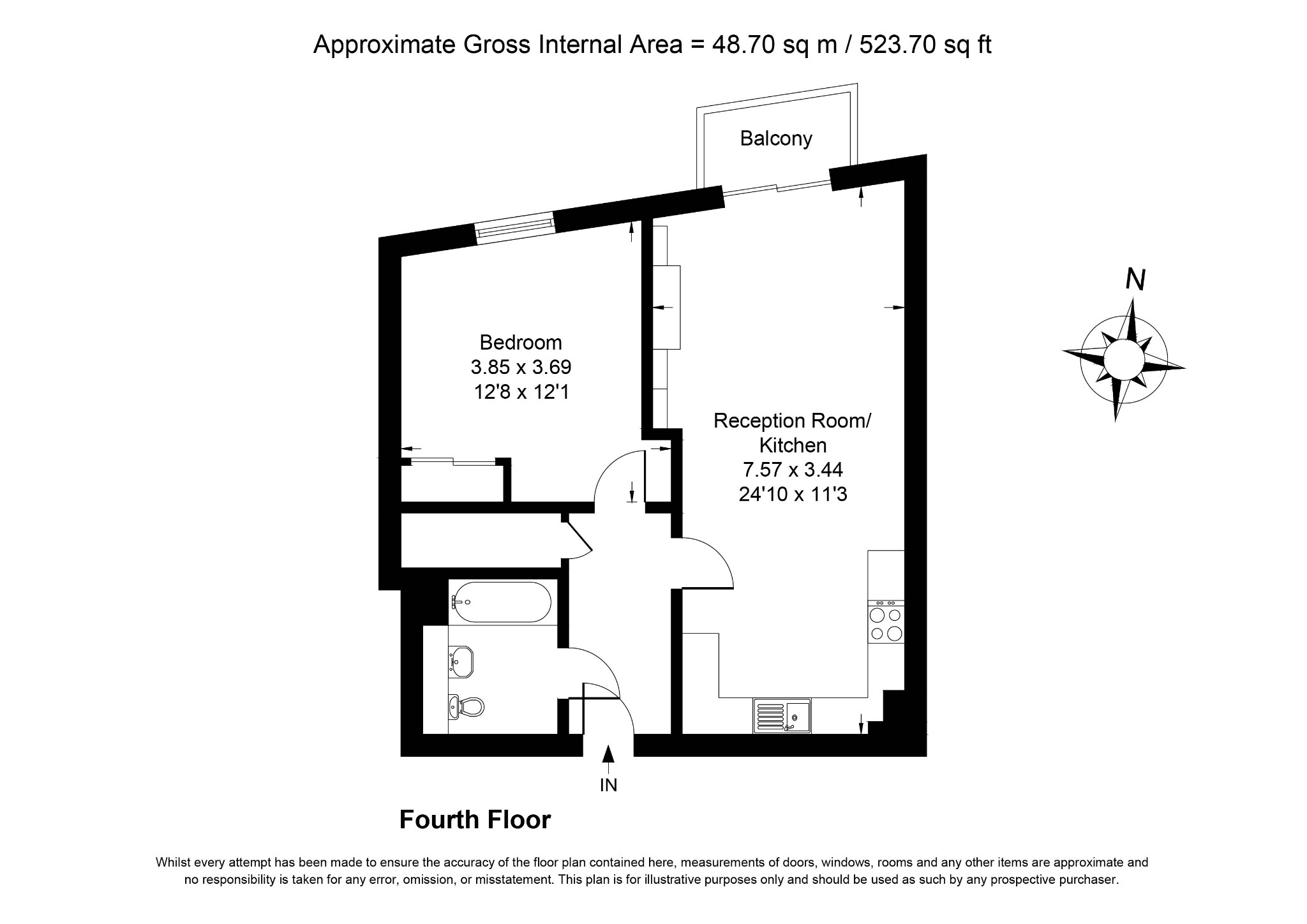 Contemporary stunning 1 bedroom furnished apartment to let in South